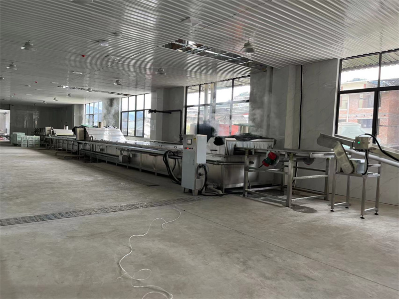 泡椒竹筍巴氏滅菌、冷卻、風(fēng)干流水線